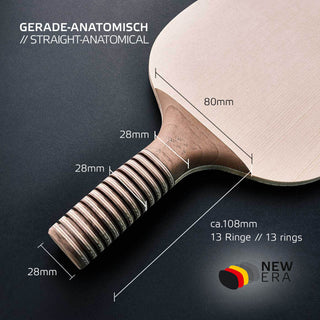 New Era Tischtennisschläger mit Spezialgriff gerade-anatomisch von SOULSPIN
