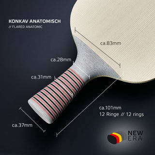 New Era Tischtennisschläger mit Spezialgriff konkav-anatomisch von SOULSPIN