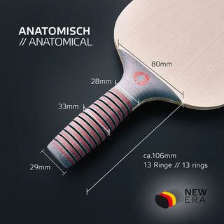 New Era Tischtennisschläger mit Spezialgriff anatomisch von SOULSPIN